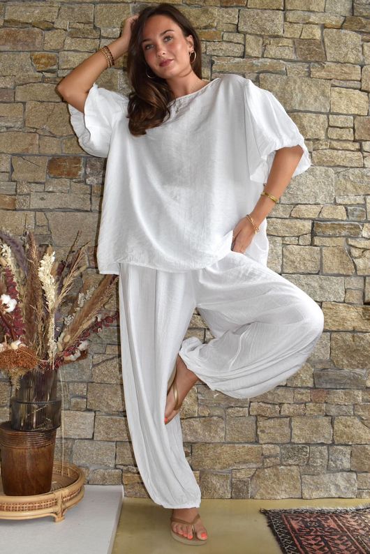 Randles Balloon Pant White